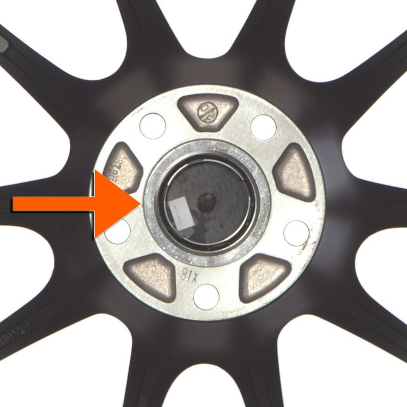 Circuit Performance 73.1mm OD to 56.1mm ID Silver Aluminum Hub Centric Rings - Image 3